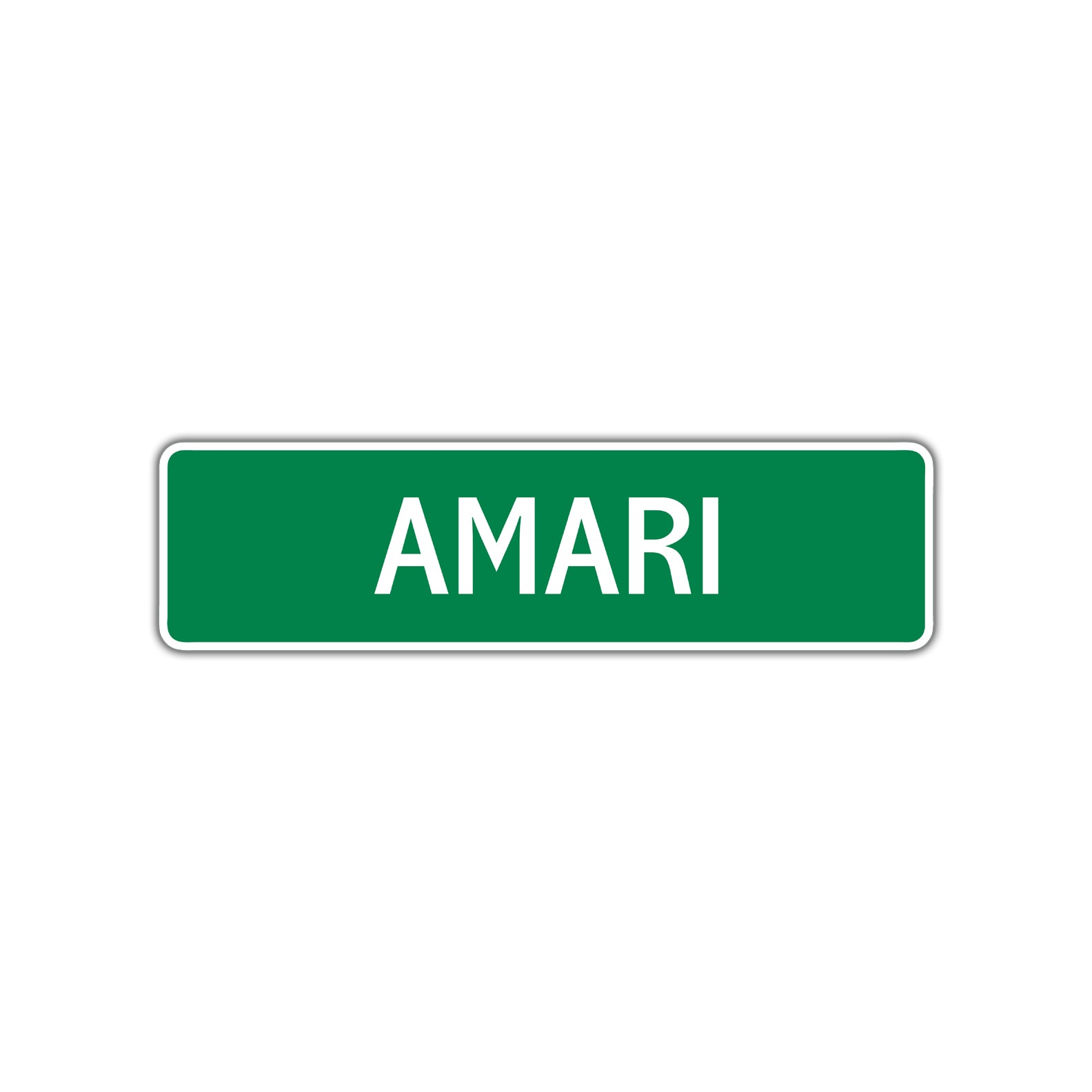 Amari Street Sign Plate
