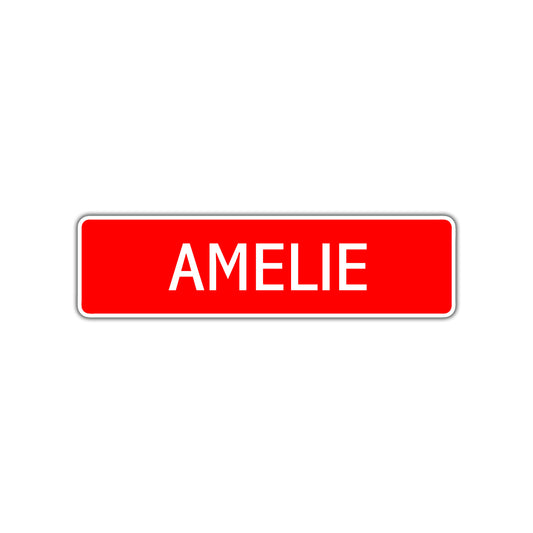 Amelie Street Sign