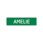 Amelie Street Sign Plate
