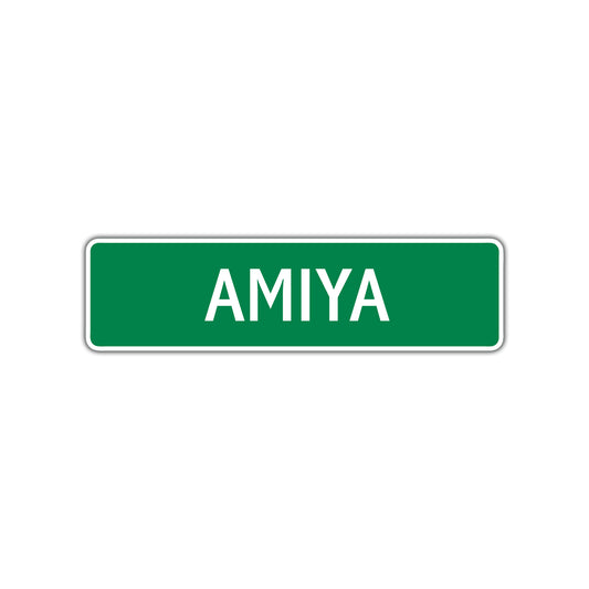 Amiya Street Sign