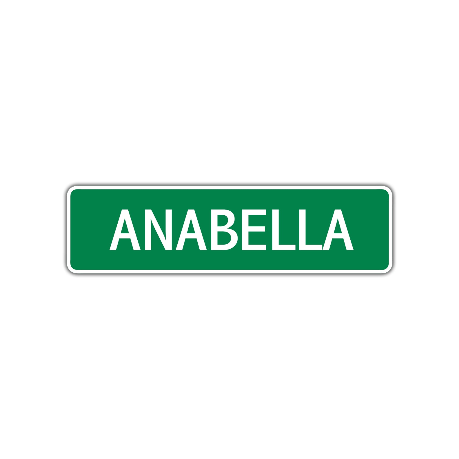 Anabella Street Sign Children Name Room Plate – Sign Fever