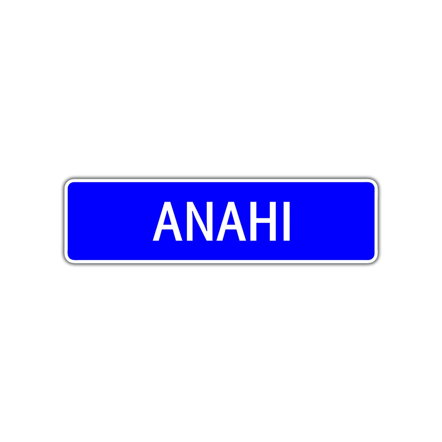 Anahi Street Metal Sign Plate