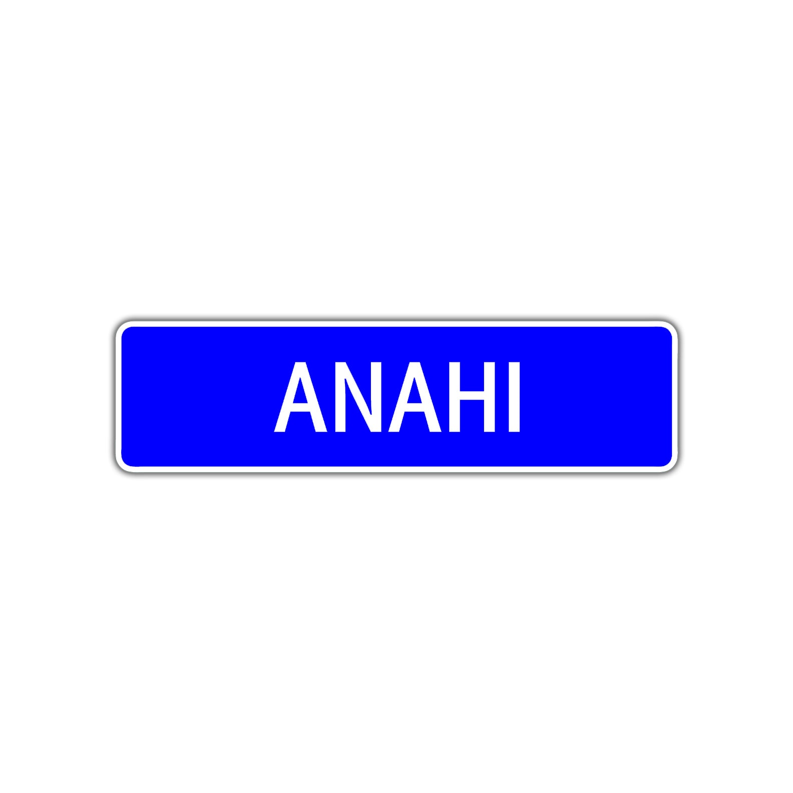 Anahi Street Metal Sign Plate