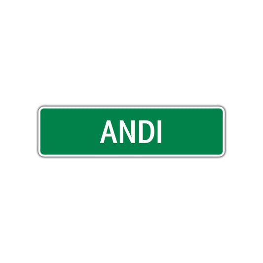 Andi Street Sign