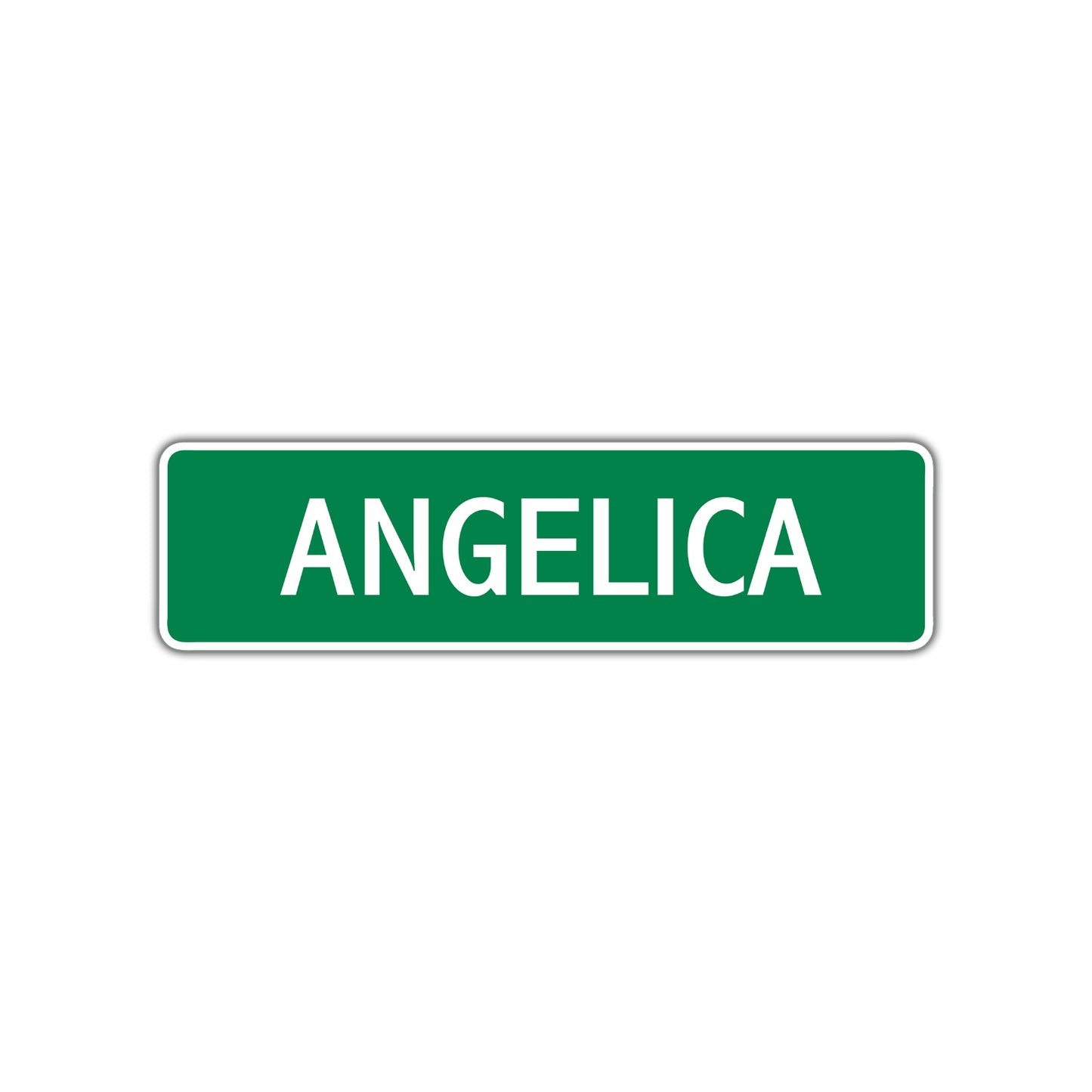 Angelica Street Sign Plate