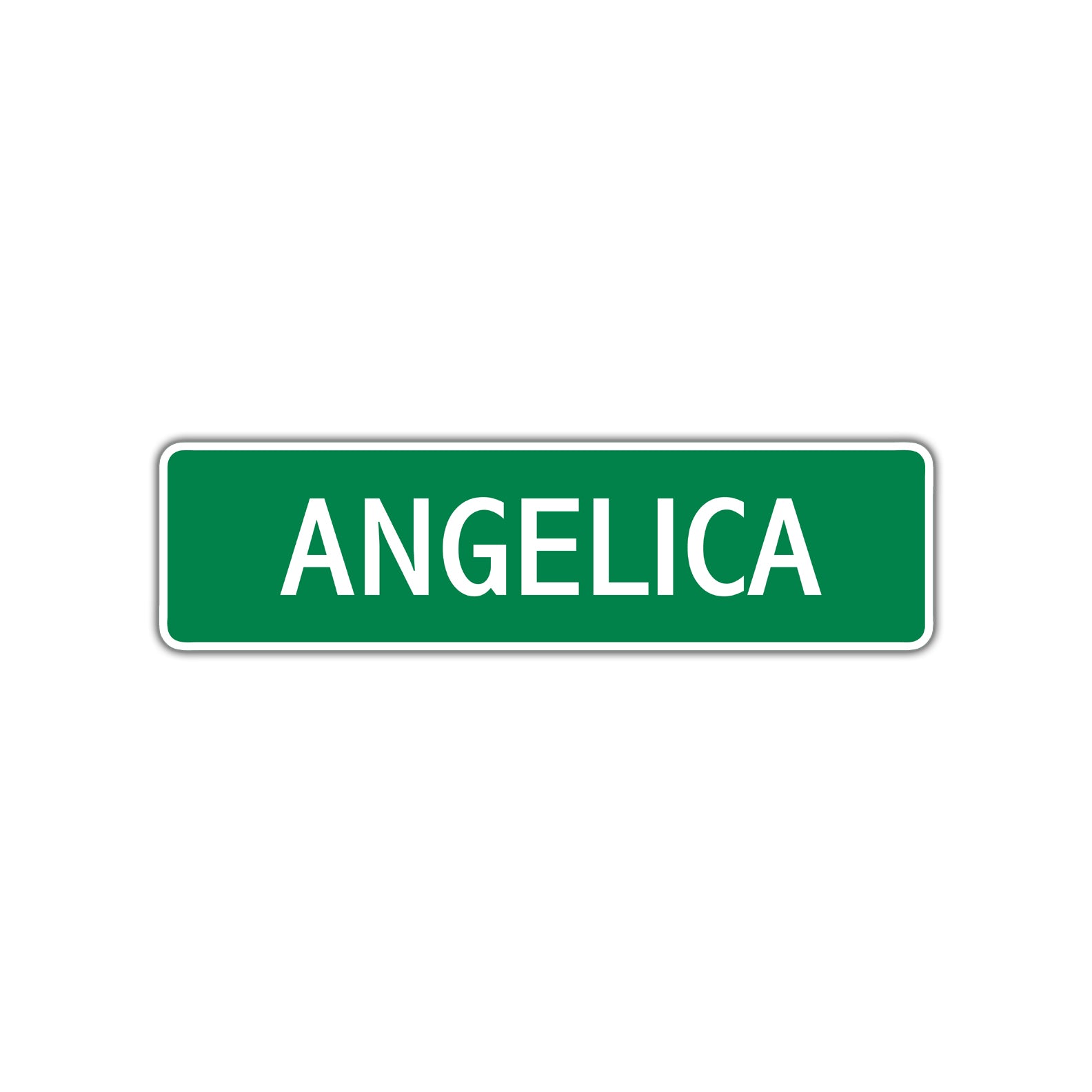 Angelica Street Sign Plate