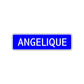 Angelique Street Metal Sign Plate