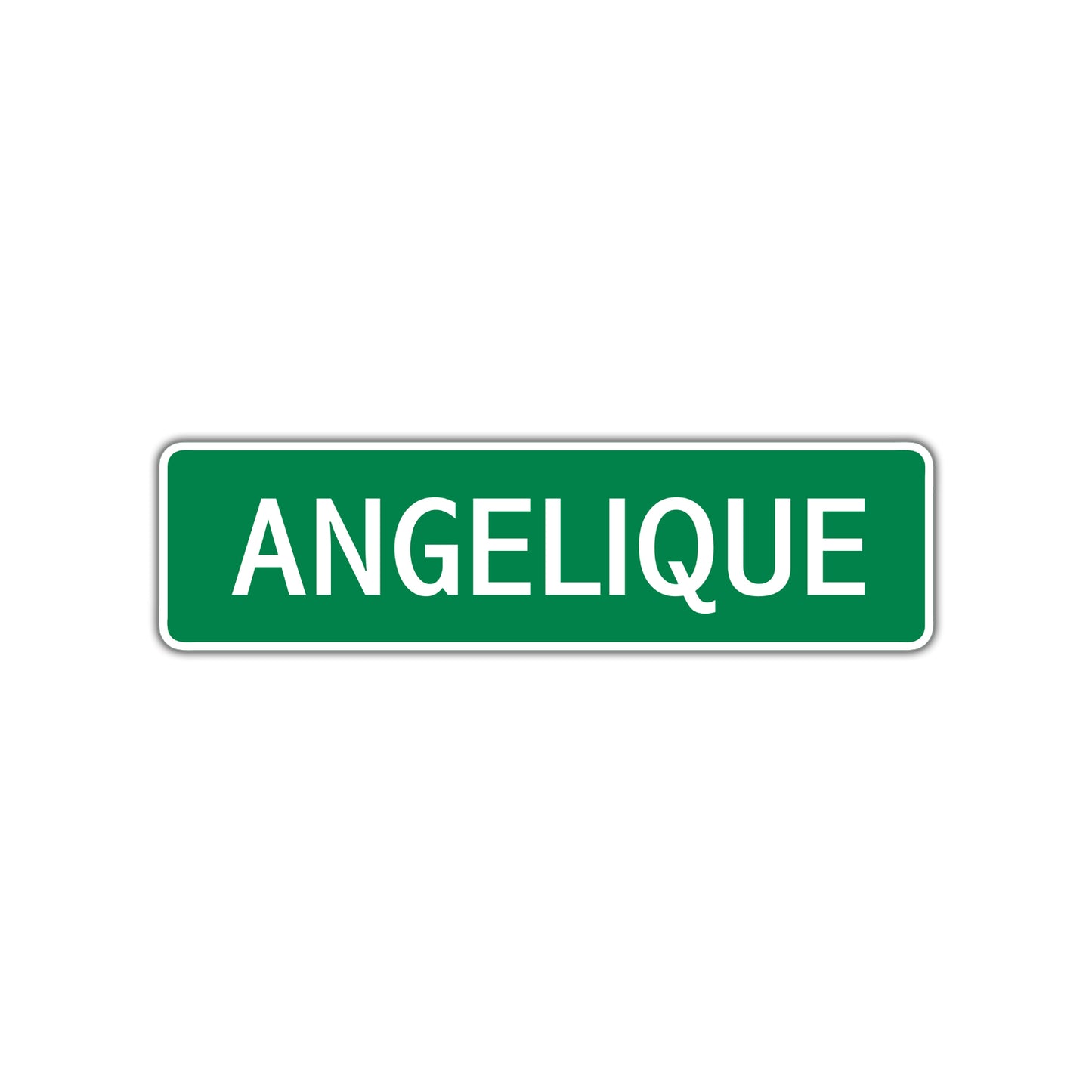 Angelique Street Sign Plate
