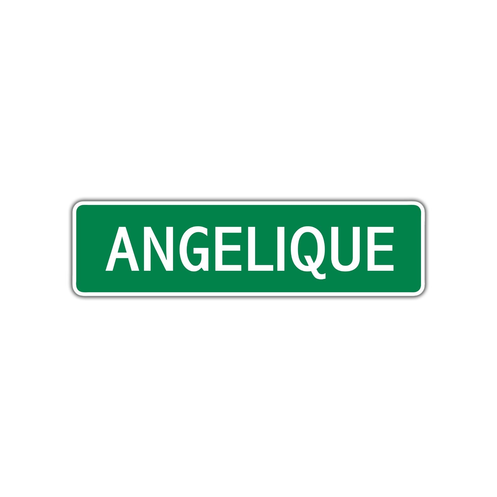 Angelique Street Sign Plate