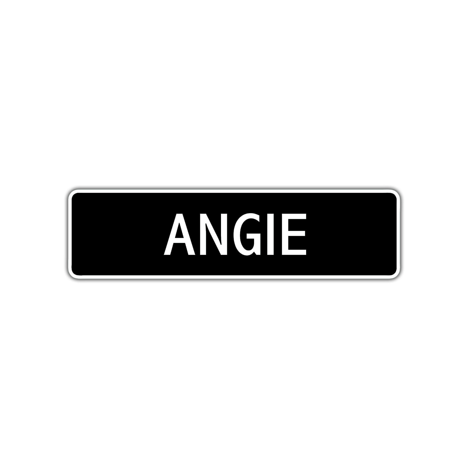 Angie Street Metal Sign