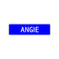 Angie Street Metal Sign Plate