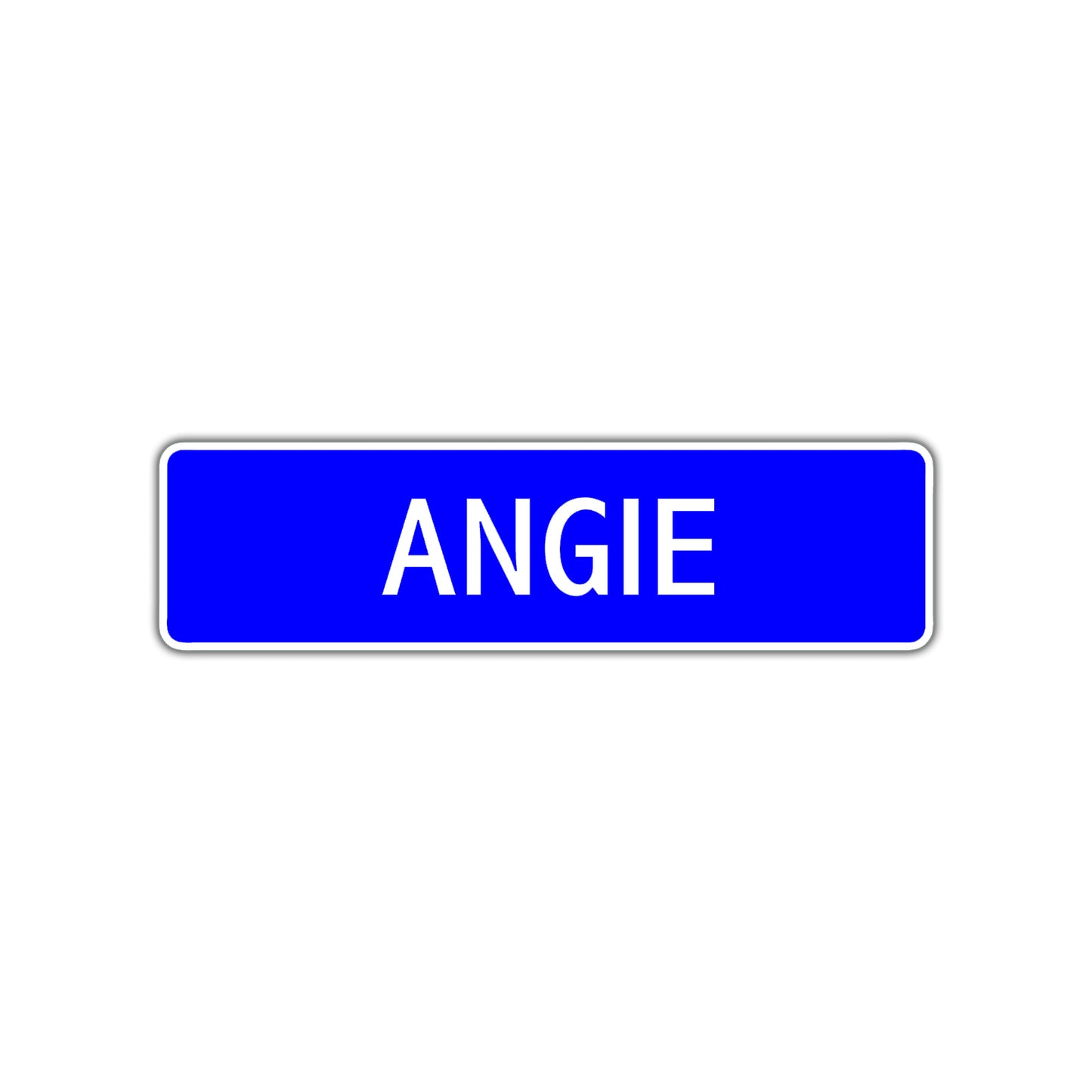 Angie Street Metal Sign Plate