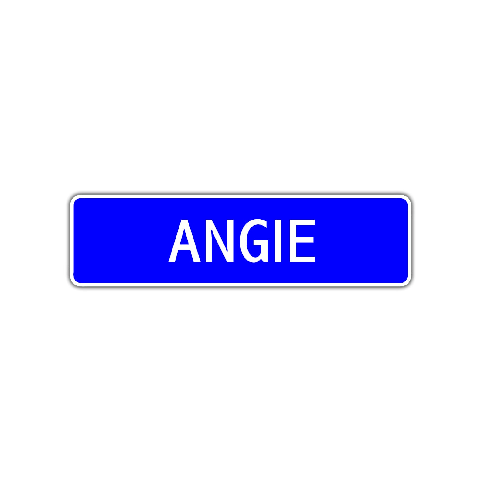 Angie Street Metal Sign Plate