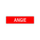 Angie Street Sign