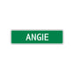 Angie Street Sign Plate