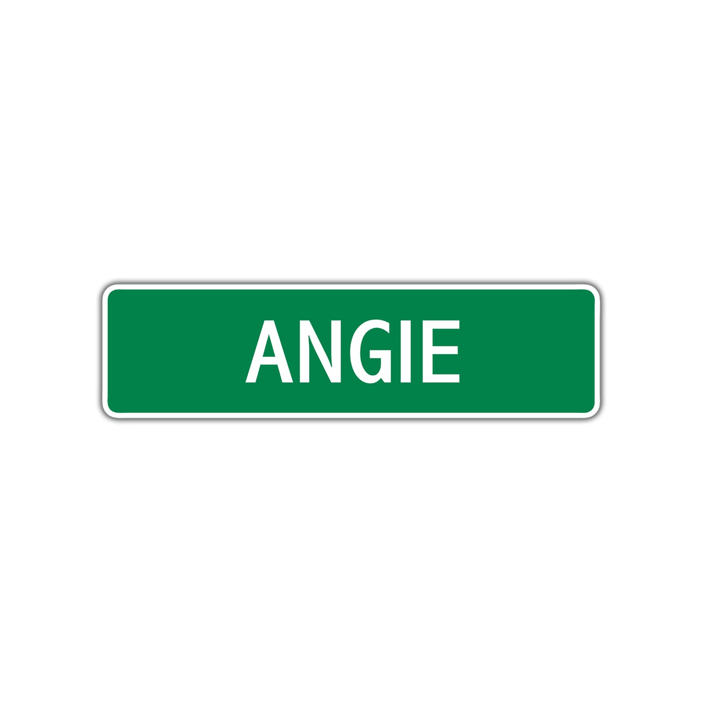 Angie Street Sign Plate
