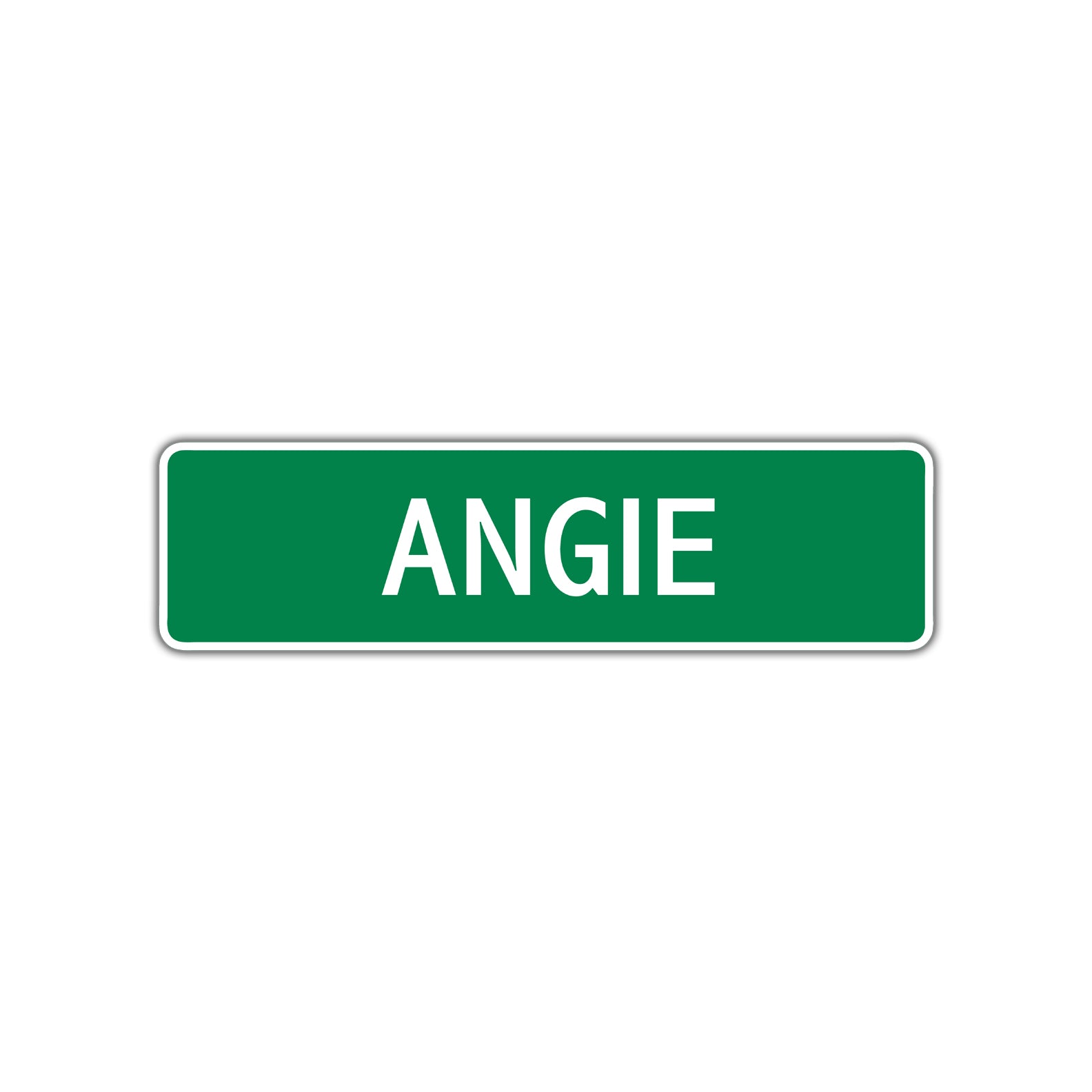 Angie Street Sign Plate