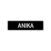 Anika Street Metal Sign  