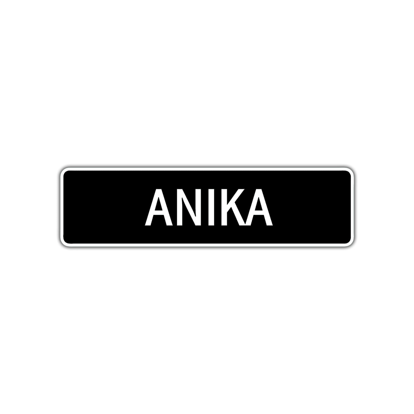 Anika Street Metal Sign  