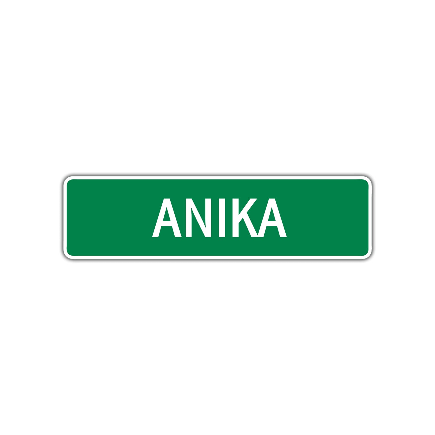 Anika Street Sign Plate