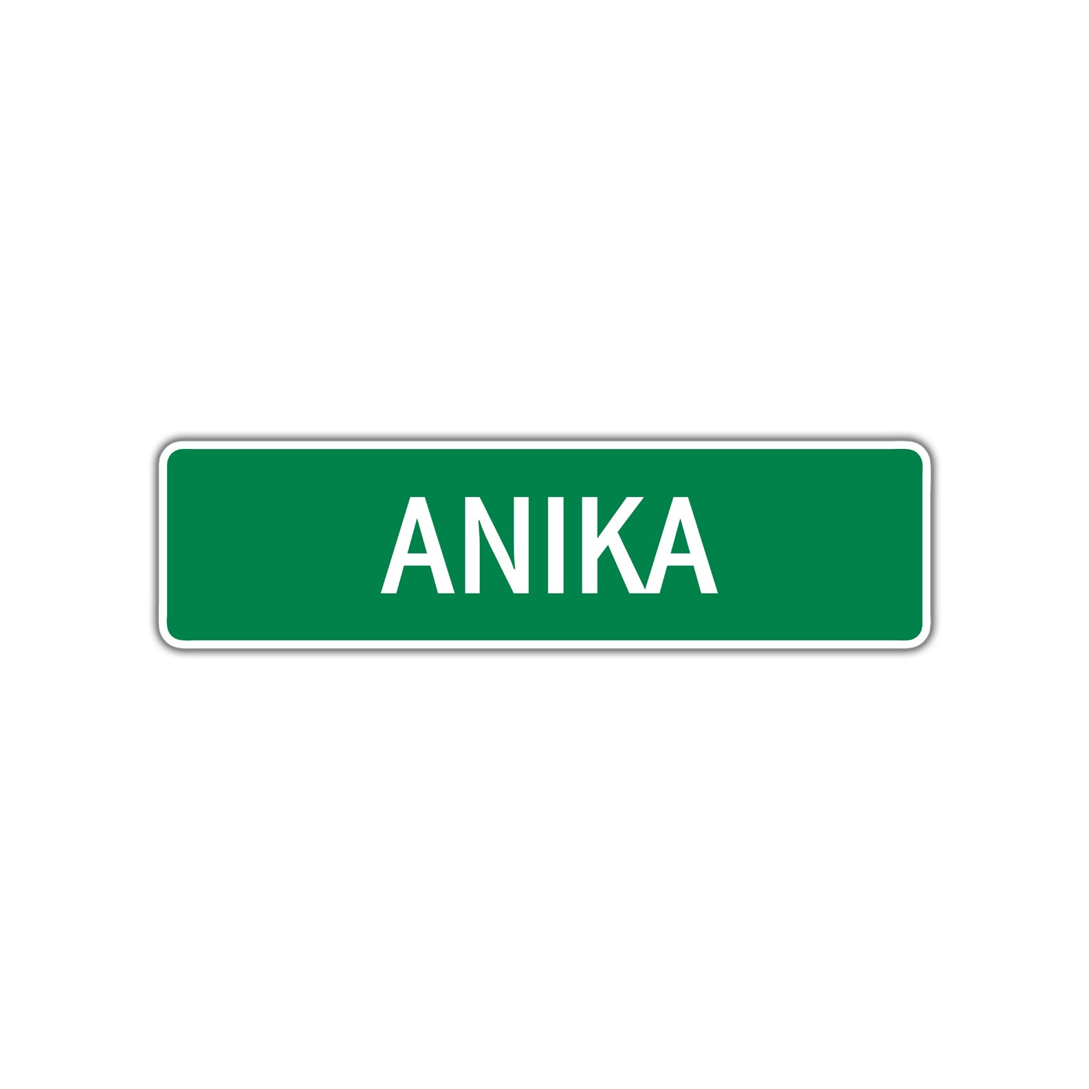Anika Street Sign Plate
