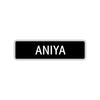 Aniya Street Metal Sign  