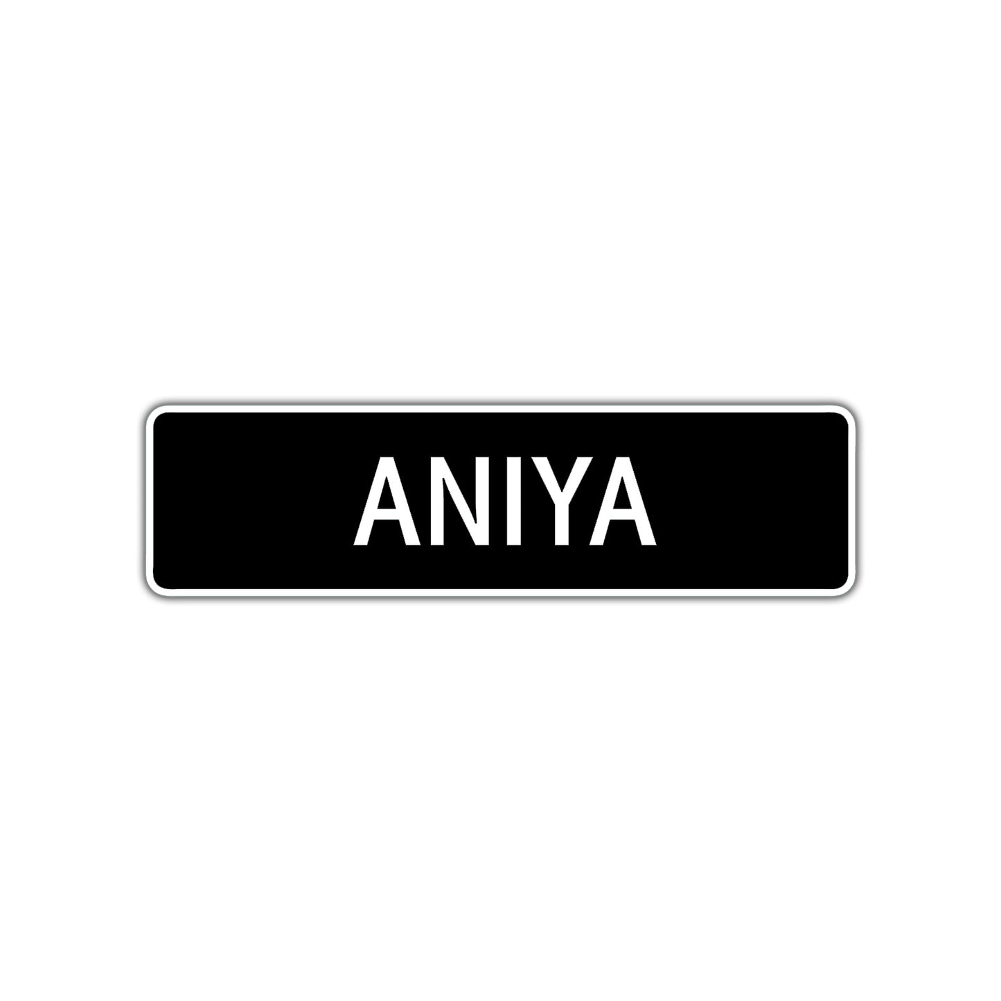 Aniya Street Metal Sign  