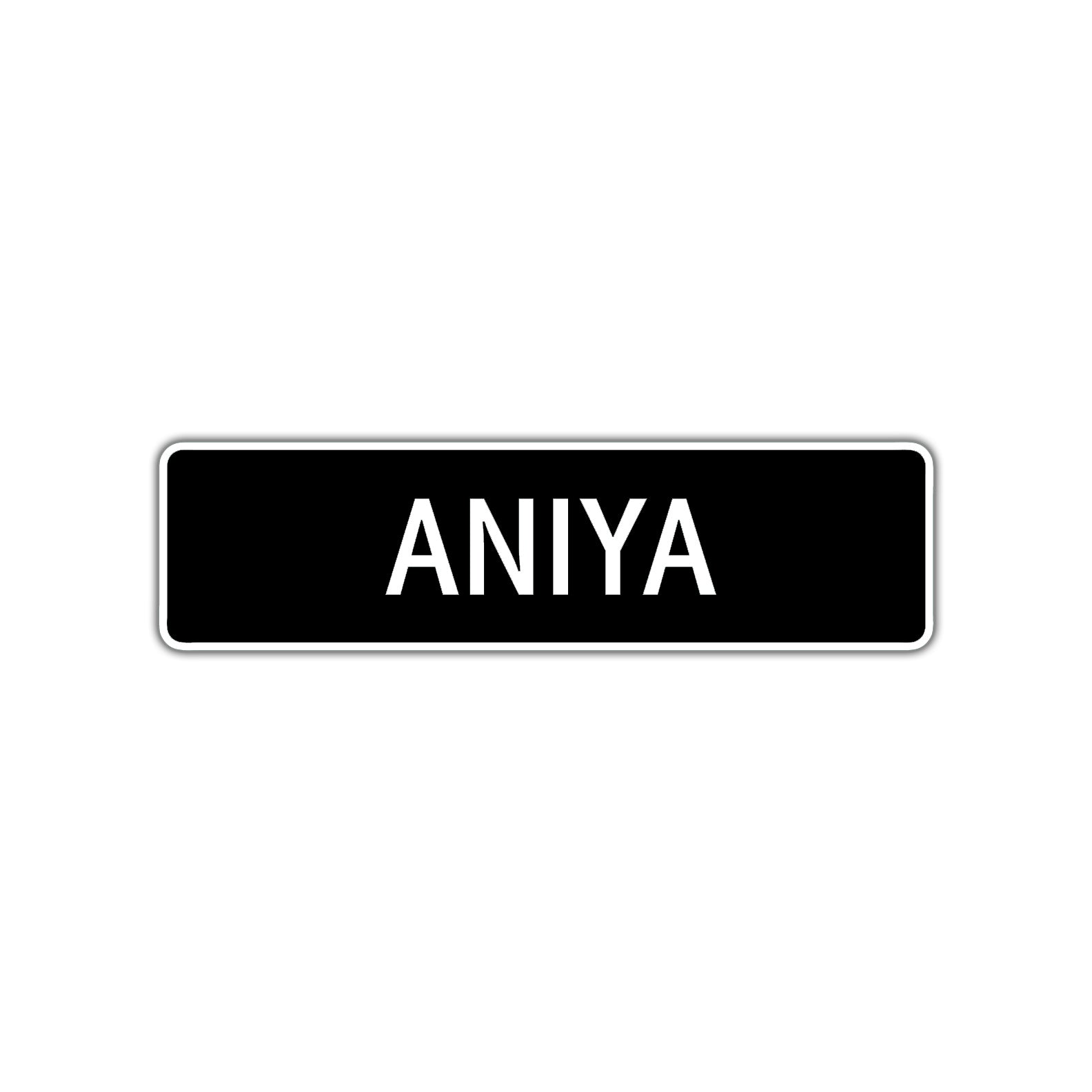 Aniya Street Metal Sign  