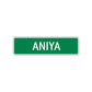 Aniya Street Sign Plate