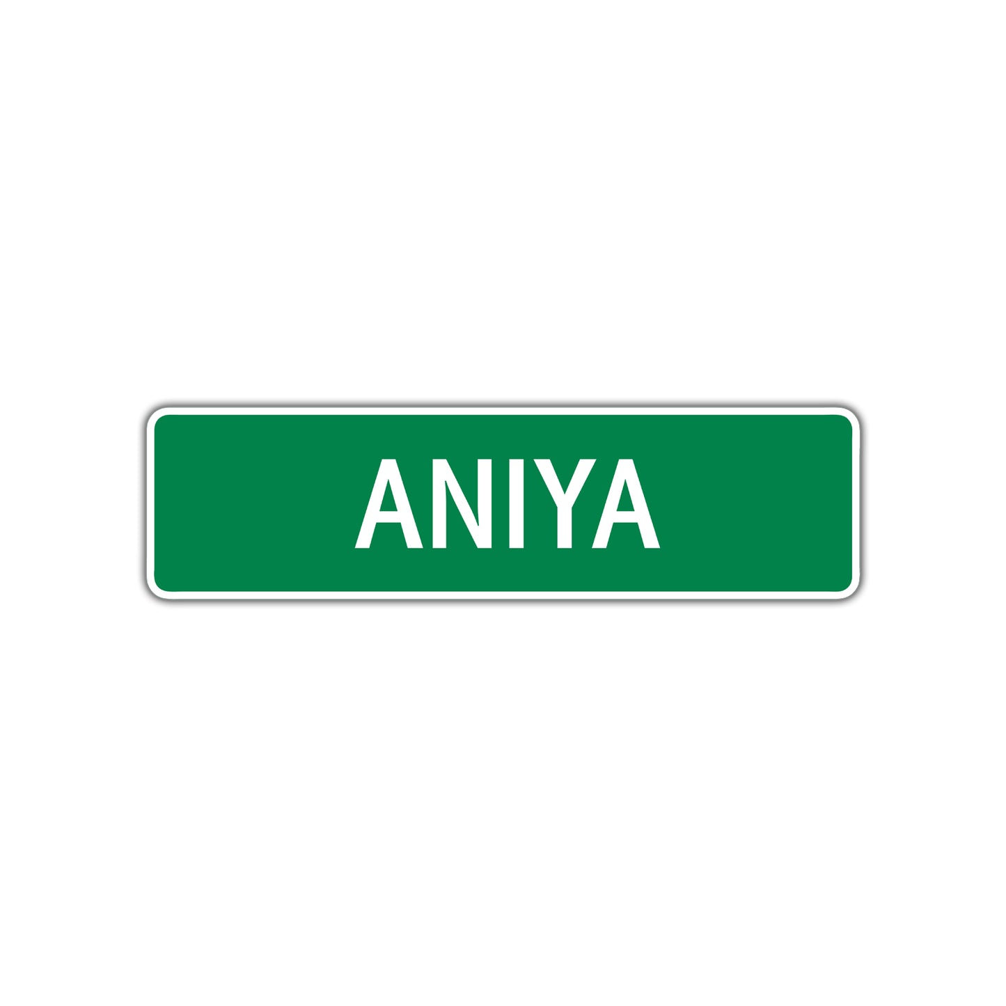 Aniya Street Sign Plate