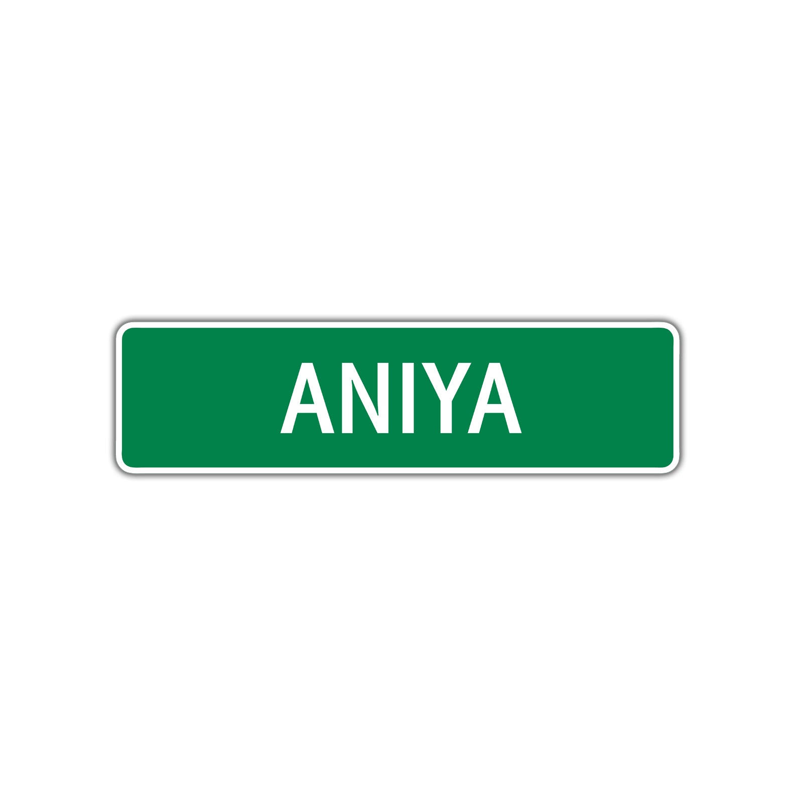 Aniya Street Sign Plate