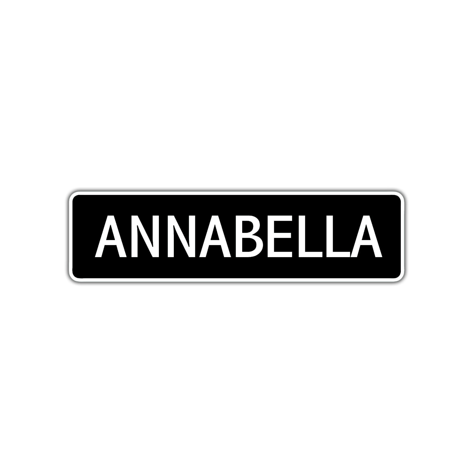 Annabella Street Metal Sign  