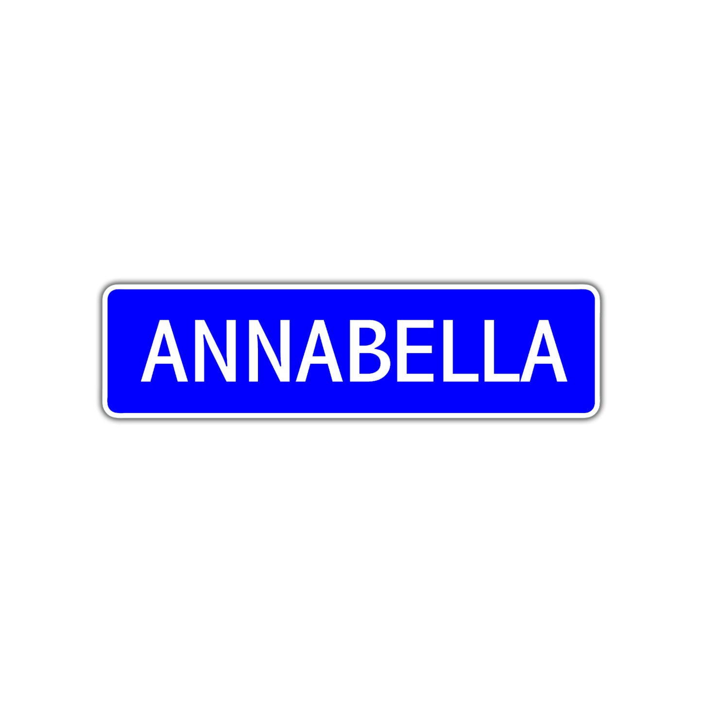 Annabella Street Metal Sign Plate