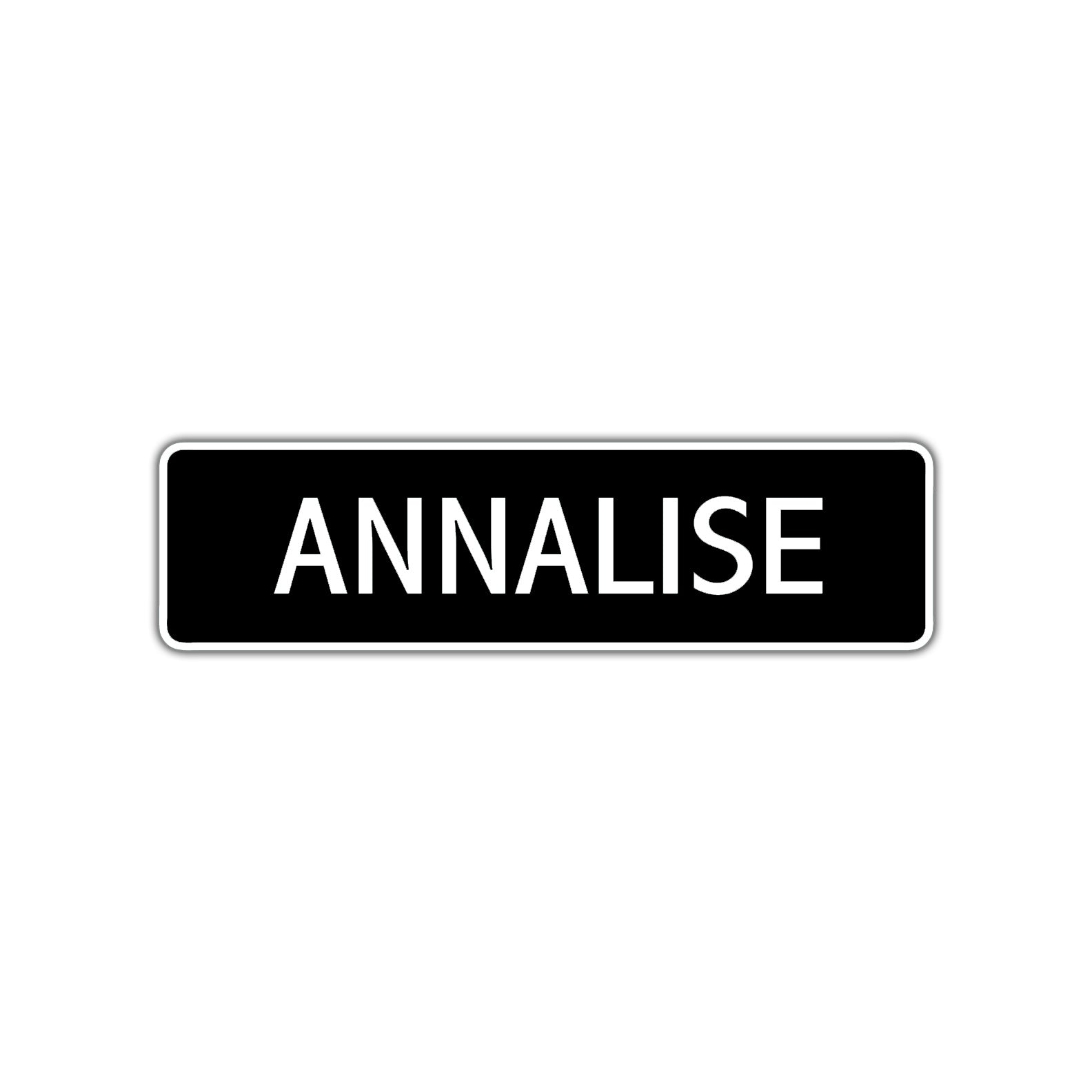 Annalise Street Metal Sign  