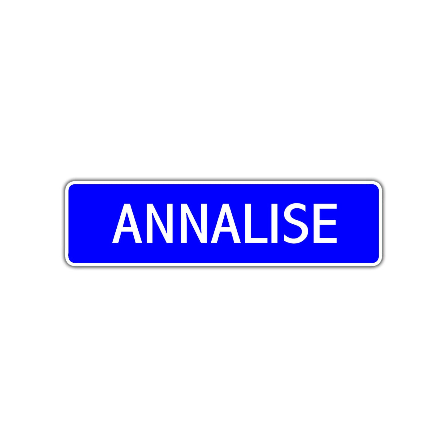Annalise Street Metal Sign Plate