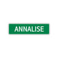 Annalise Street Sign Plate