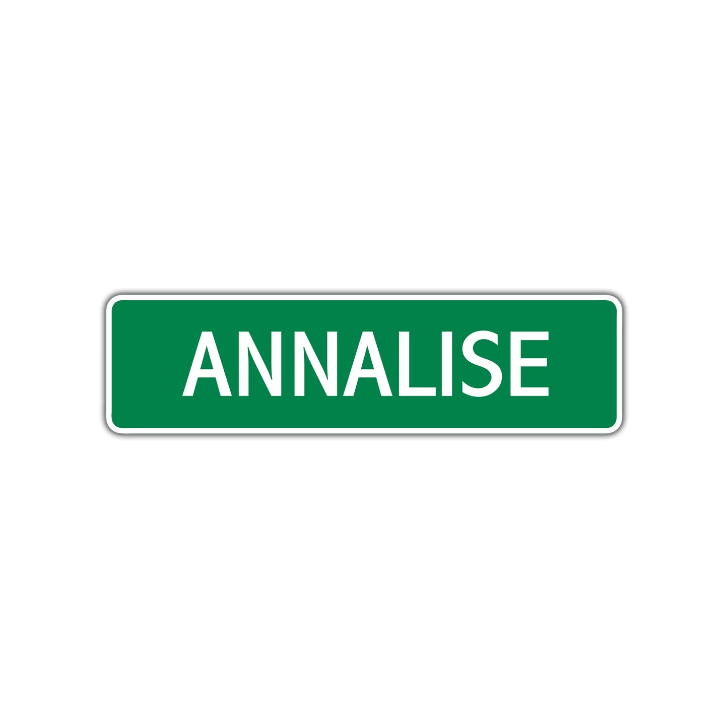 Annalise Street Sign Plate
