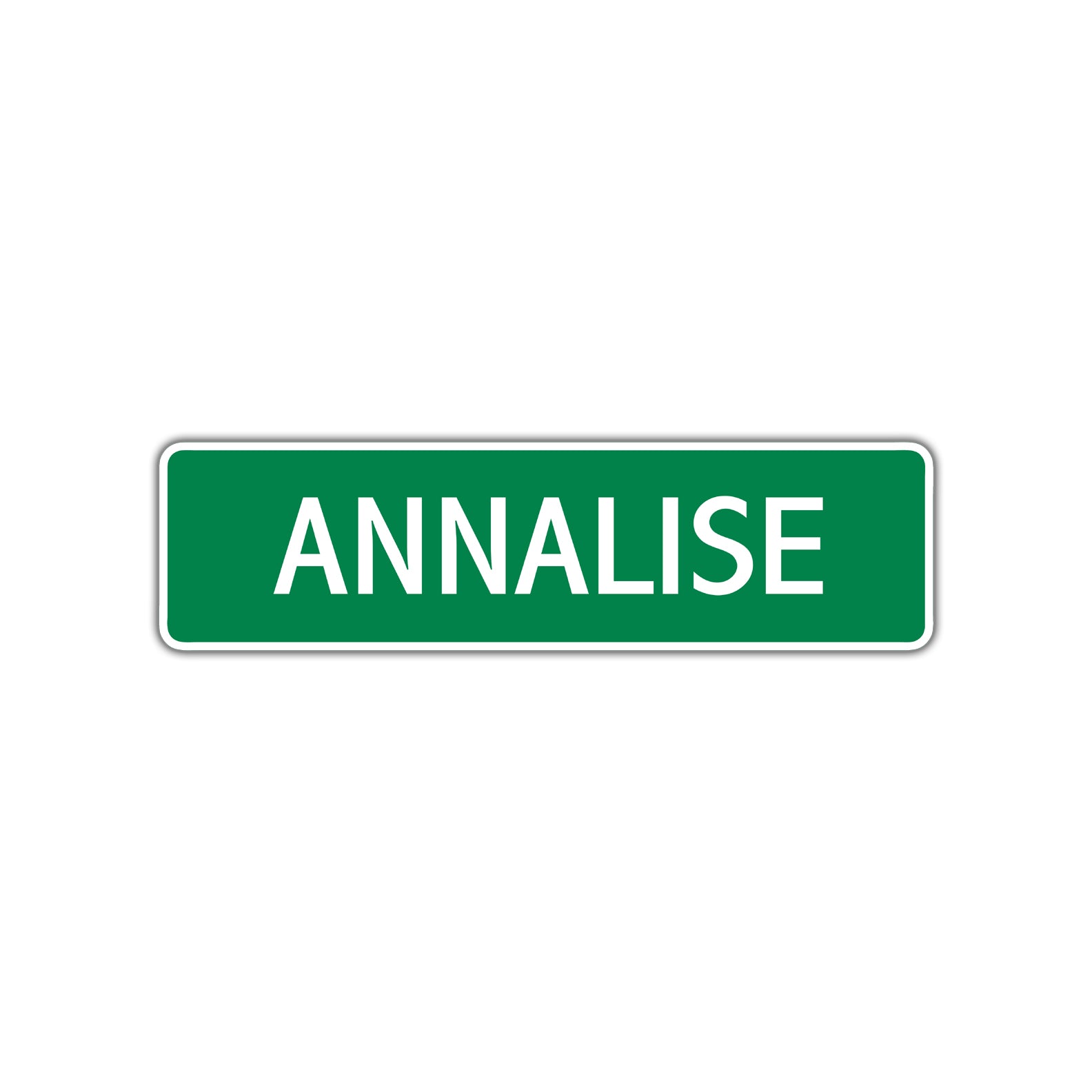 Annalise Street Sign Plate