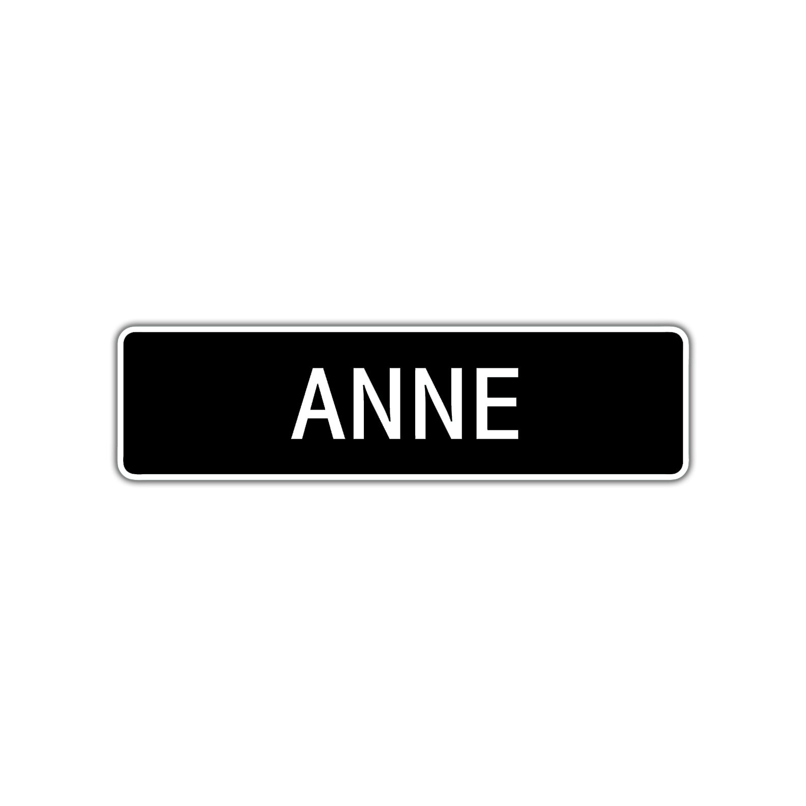Anne Street Metal Sign  