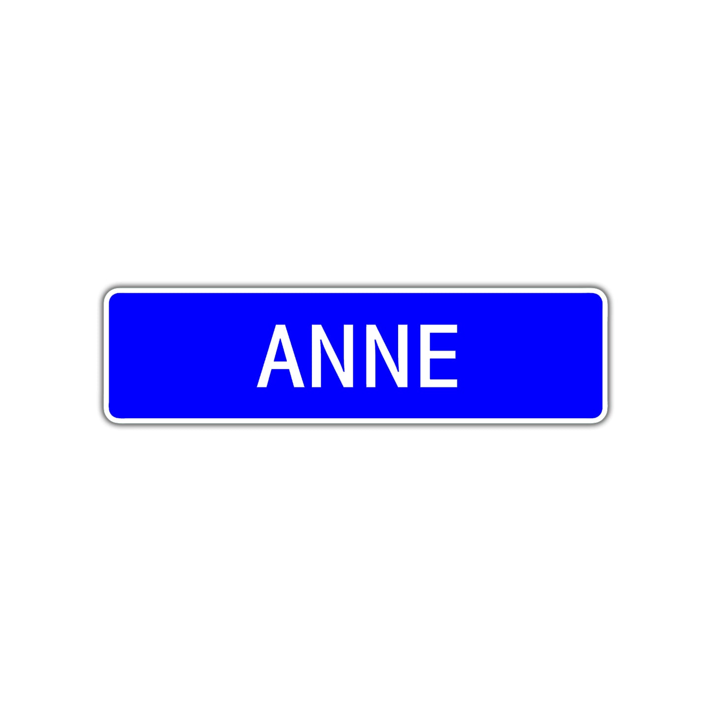 Anne Street Metal Sign Plate