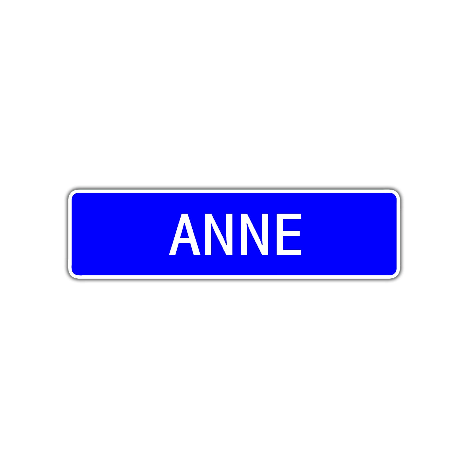 Anne Street Metal Sign Plate