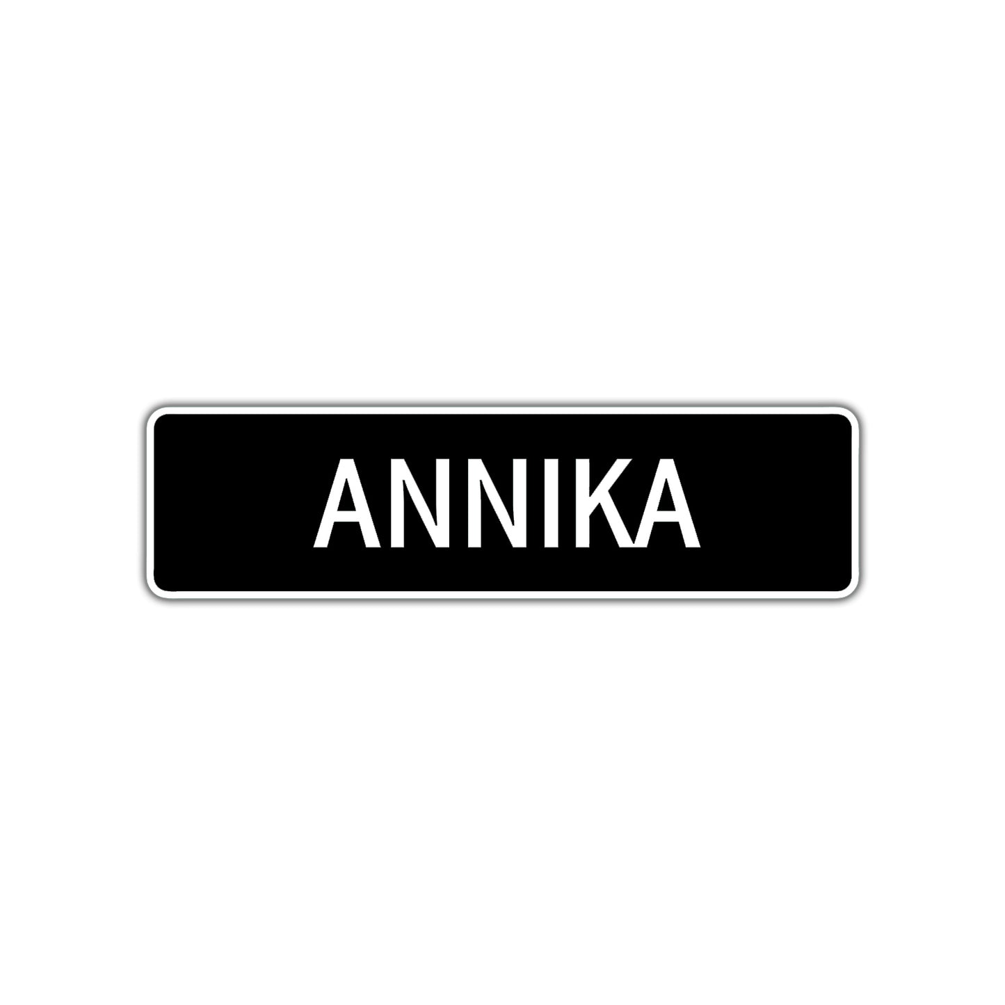 Annika Street Metal Sign  