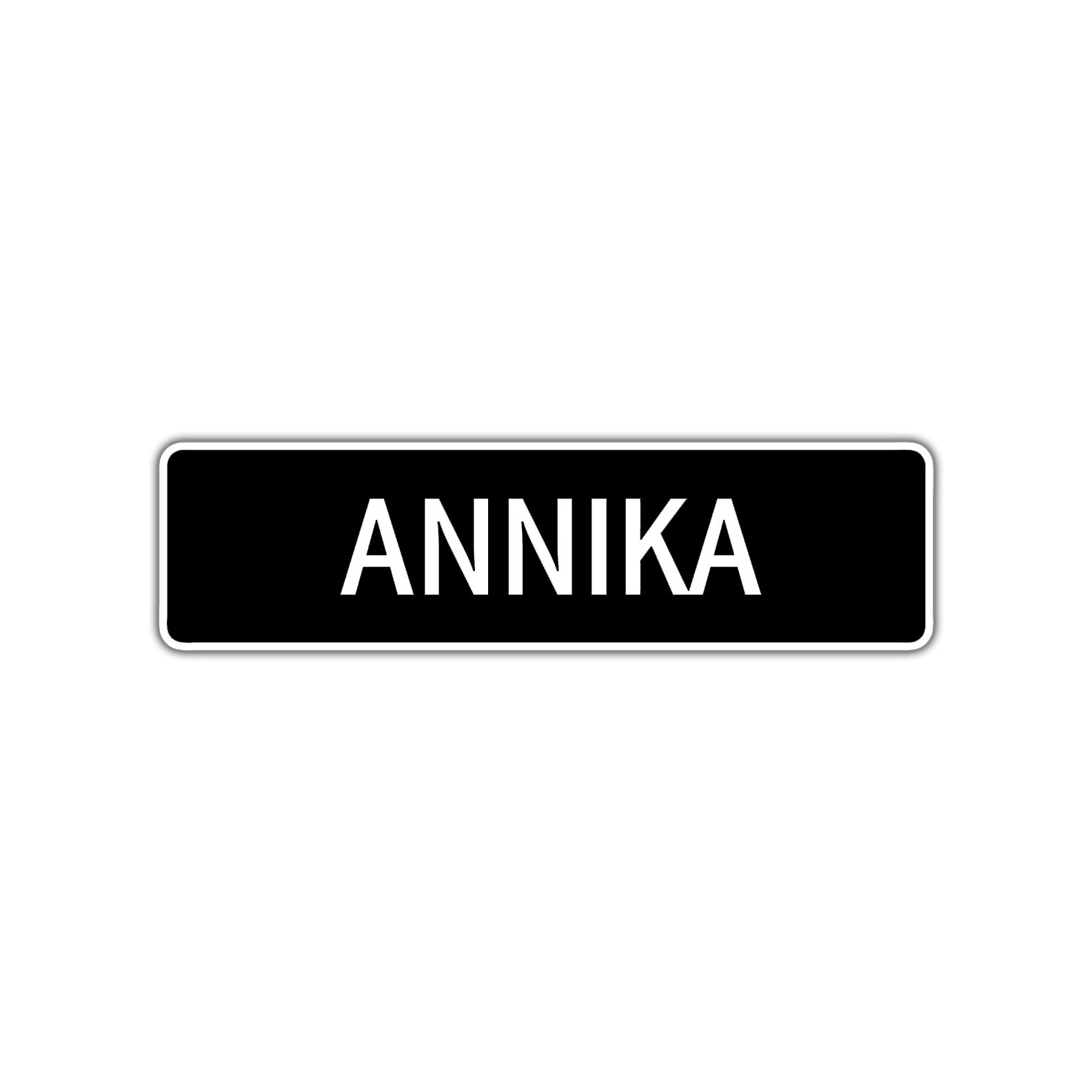 Annika Street Metal Sign  