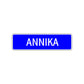 Annika Street Metal Sign Plate