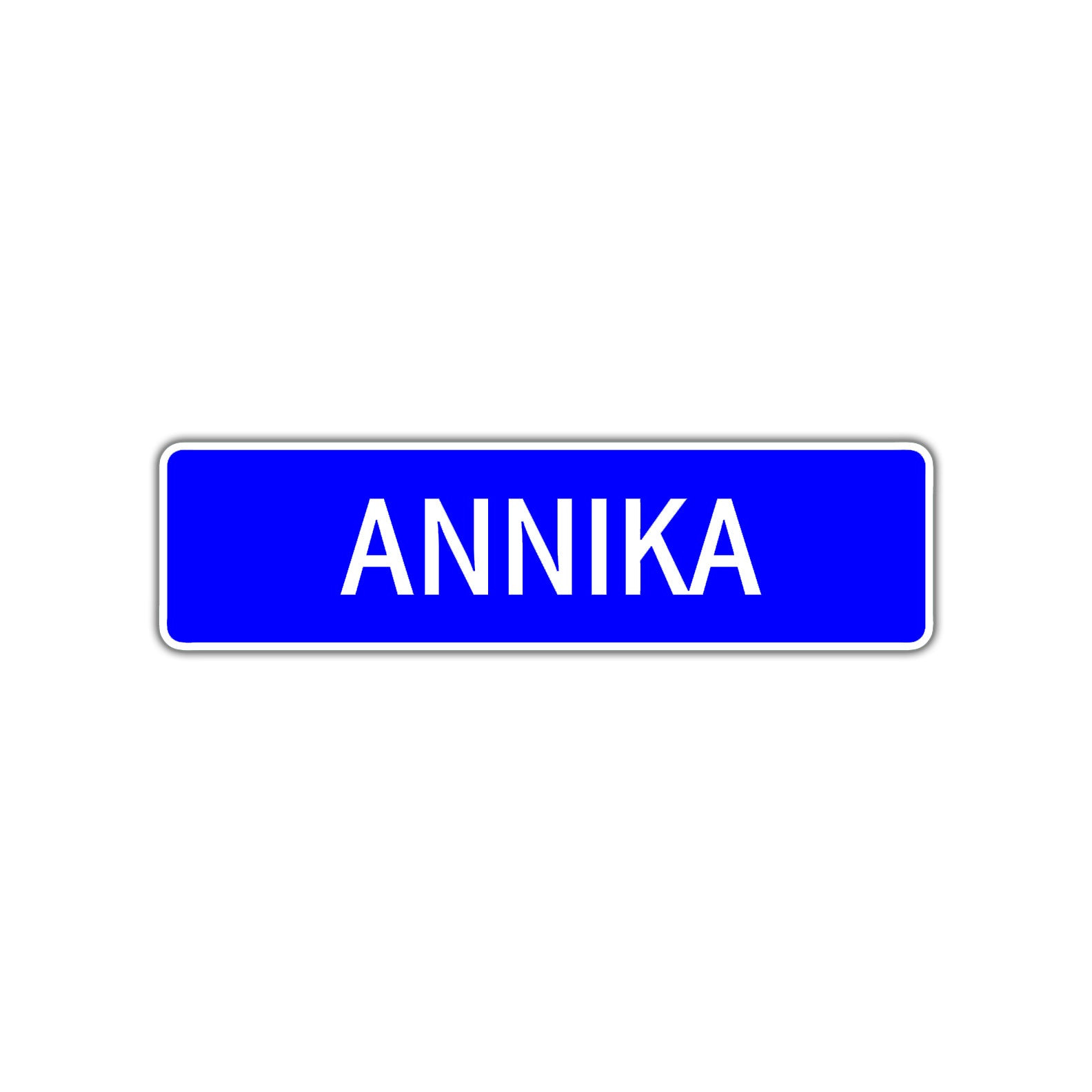 Annika Street Metal Sign Plate