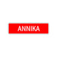 Annika Street Sign