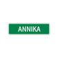 Annika Street Sign Plate