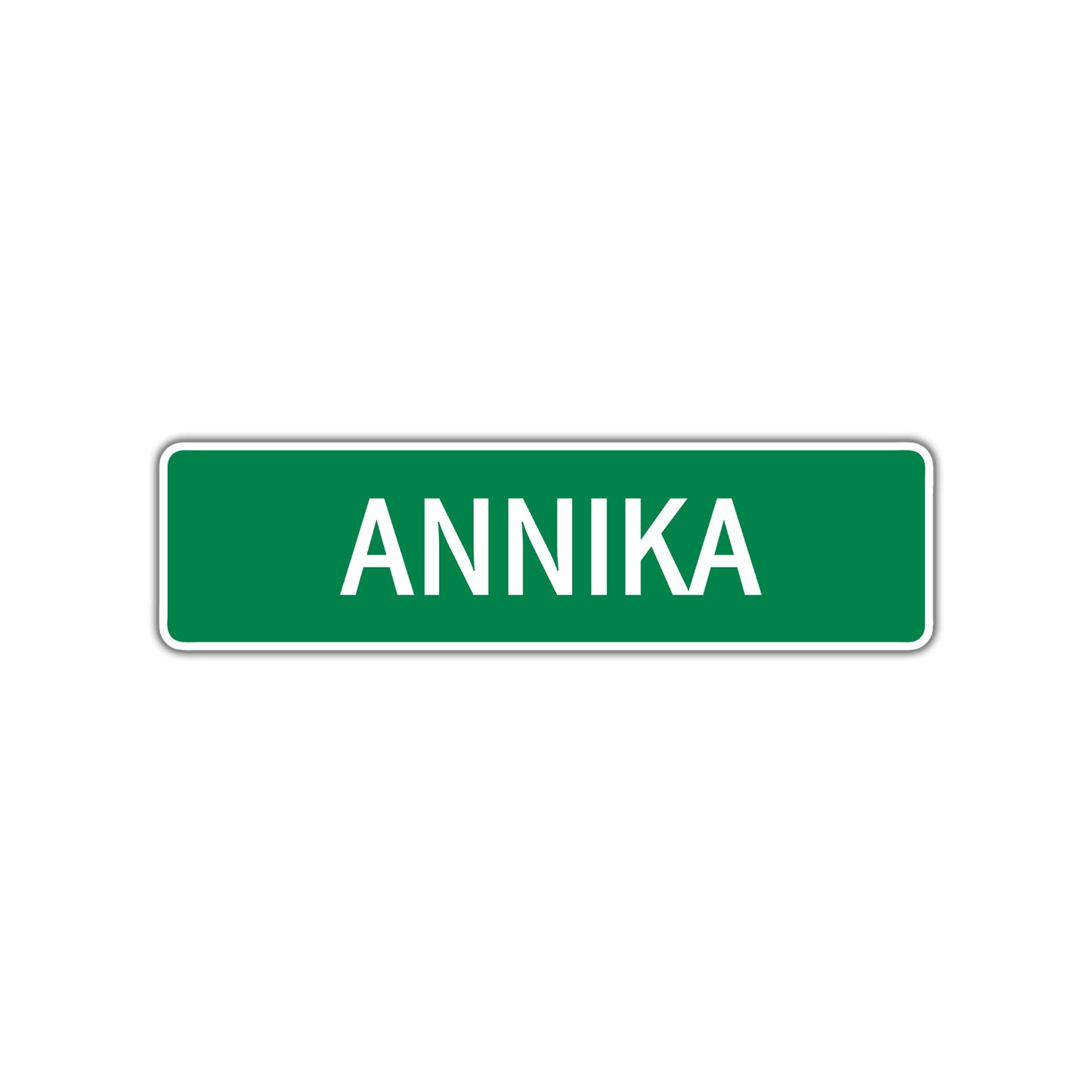 Annika Street Sign Plate