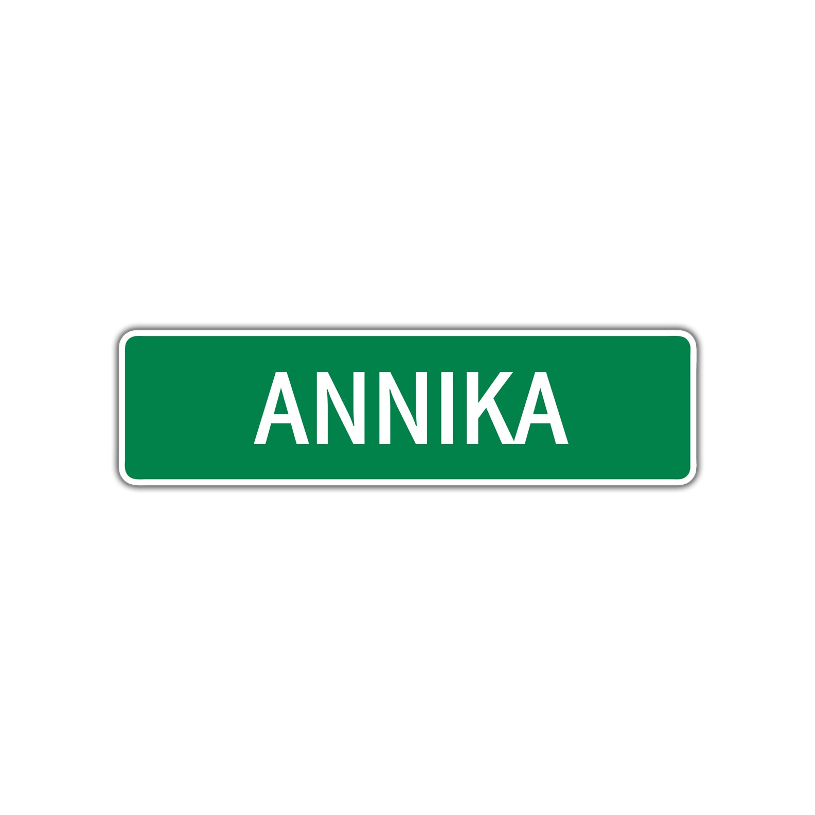 Annika Street Sign Plate