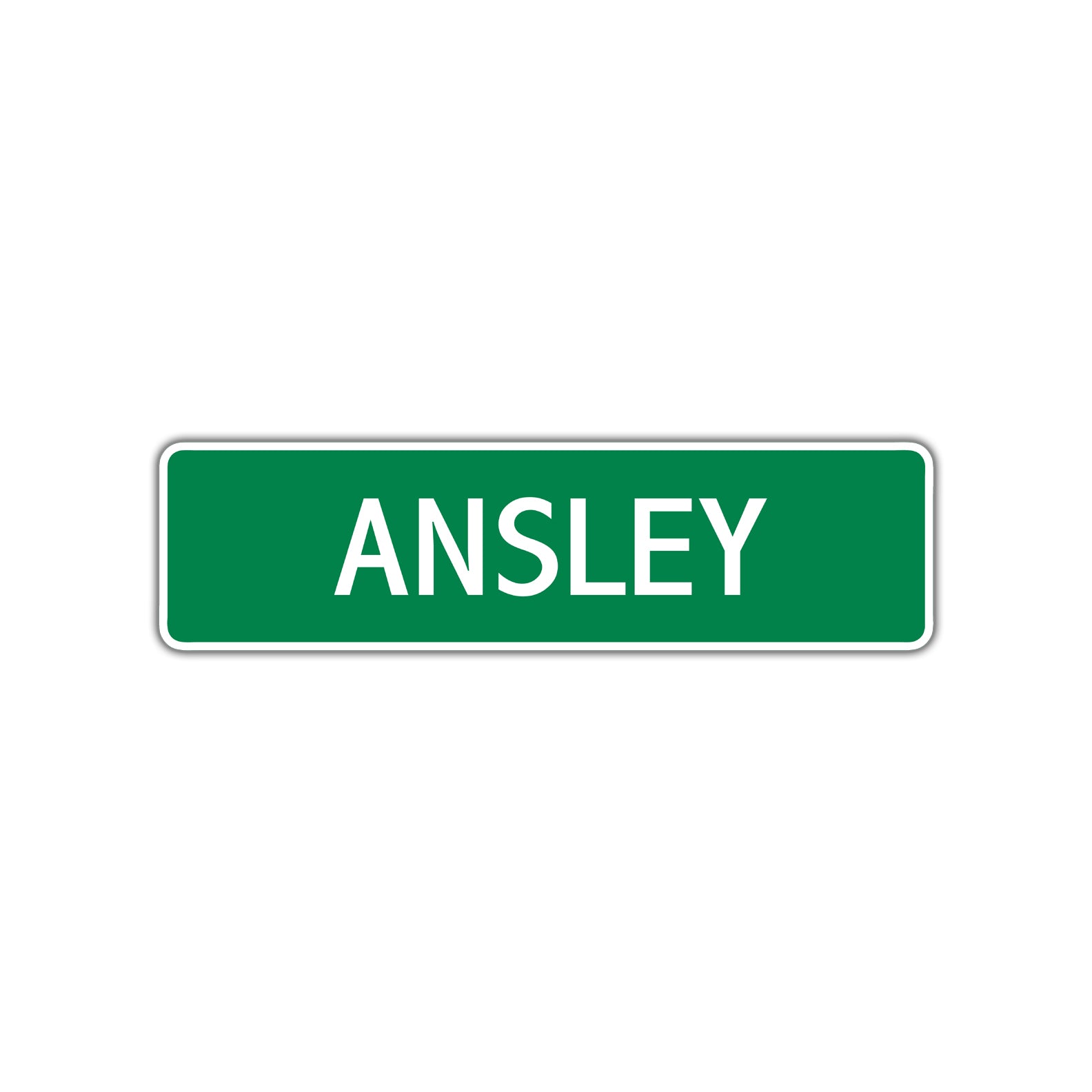 Ansley Street Sign Children Name Room Plate – Sign Fever